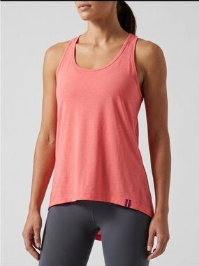 Fourlaps Coral Pink Athletic Tank Top